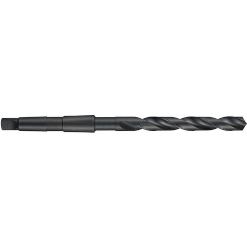 15/64″ HSS 118 Degree Thin Point Taper Shank Drill 4xD DIN 345-Black Oxide - Exact Industrial Supply