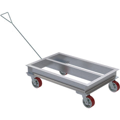 Aluminum Channel Dolly 21W × 36L W/Handle - Exact Industrial Supply