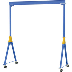 Knockdown Adjustable Steel Gantry Crane 6K 10 × 12 TL Casters