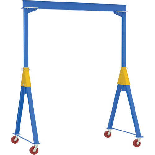 Knockdown Adjustable Steel Gantry Crane 8K 15 × 10 VG Casters