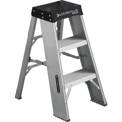 Aluminum Industrail Step Stand 3 Step - Exact Industrial Supply