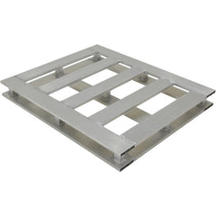 Heavy Duty Aluminum Half Pallet 40 × 24 4 Way - Exact Industrial Supply