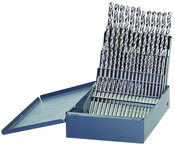 60 Pc. #1 - #60 Wire Gage HSS Bright Screw Machine Drill Set - Caliber Tooling