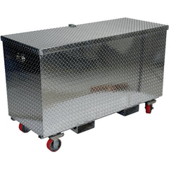 Aluminum Tool Box -Casters/Forks 30 × 60 - Exact Industrial Supply