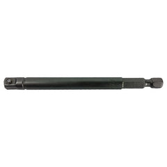 ‎#EX-250-6 - 1/4″ M Hex - 1/4″ M Square × 6″ Overall Length Extension - Caliber Tooling