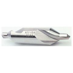 3.15 mm × 50 mm OAL 60 Degree HSS Plain Combined Drill and Countersink Uncoated - Caliber Tooling