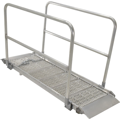 Alum Grip Walk Ramp Handrail 29.38 × 96.75 - Exact Industrial Supply