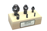 6 Pc. HSS 60° Deburring Set - Caliber Tooling