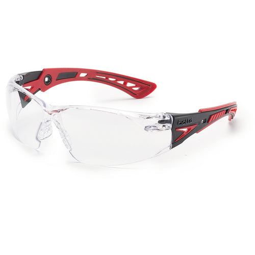 RUSH+ - Clear Lens - Black & Red Frame PC ASAF Platinum - Caliber Tooling