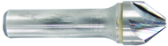 7/8" Size-1/2" Shank-60°-Carbide 6 Flute Chatterless Countersink - Caliber Tooling