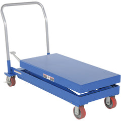 Hydraulic Elevating Cart 20 × 40 1000 lb Foot Pump - Exact Industrial Supply