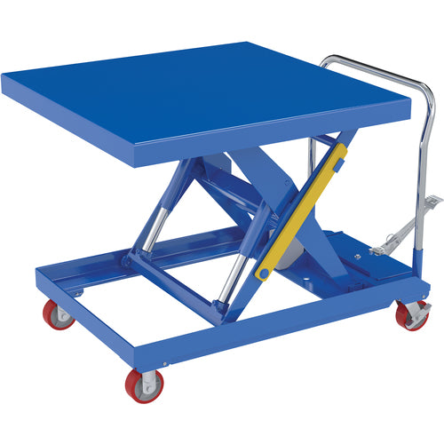 Hydraulic Elev Cart 42 × 42 2000 Foot Pump - Exact Industrial Supply