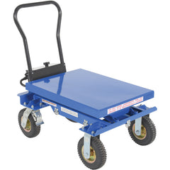 Pneumatic Tire Hydraulic Cart 400 lbs - Exact Industrial Supply