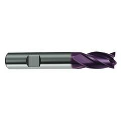 18mm Dia. x 84mm Overall Length 4-Flute Square End Solid Carbide SE End Mill-Weldon Shank-Center Cut-Firex - Caliber Tooling