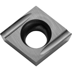 CCET 32502 U TN620, 0.004″ Corner Radius, 5/32″ Thick, 3/8″ Inscribed Circle, TiCN, 80 Degree Diamond, Turning Indexable Insert