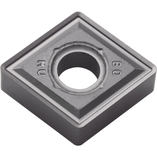 CNMG 432 MU SW05, 1/32″ Corner Radius, 3/16″ Thick, 1/2″ Inscribed Circle, WC/Co, 80 Degree Diamond, Turning Indexable Insert