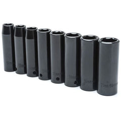 8 Pc. 1/2″ Drive 6 Point Deep Metric Impact Socket Set