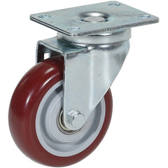 4 × 1 Poly On Poly Swivel Stem Caster - Exact Industrial Supply