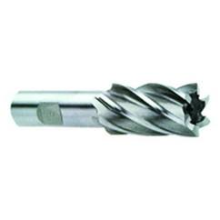 1/2 Dia. x 3-1/4 Overall Length 4-Flute Square End High Speed Steel SE End Mill-Round Shank-Center Cut-Uncoated - Caliber Tooling