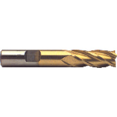 ‎5/8″ Dia-3-3/4″ OAL-TiN HSS-Center Cut SE EM-4 FL - Caliber Tooling