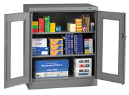 36"W x 18"D x 42"H Counter High C-Thru Knocked-Down Cabinet w/2 Adj. Shelves - Caliber Tooling