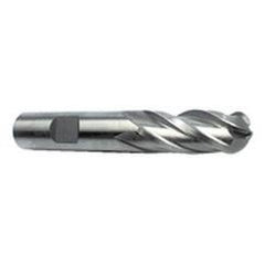 1" Dia. - 4-1/2" OAL - HSS - Ball End SE EM - 4 FL - Caliber Tooling