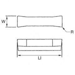 505110 1/8 WOC .010 GROOVING INSERT - Caliber Tooling