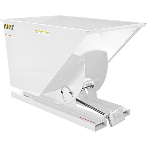 Self-Dump Hopper Hd 1 Cu Yd 6K White - Exact Industrial Supply