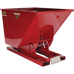 Self-Dump Hopper Ld 1 Cu Yd 2K Red - Exact Industrial Supply