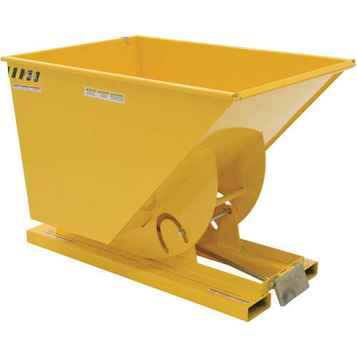 Self-Dump Hopper Ld 1 Cu Yd 2K Yellow - Exact Industrial Supply