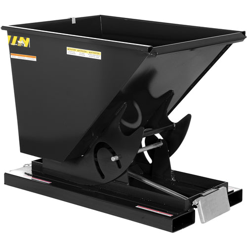 Self-Dump Hopper Ld .50 Cu Yd 2K Blk Hi/Gloss - Exact Industrial Supply