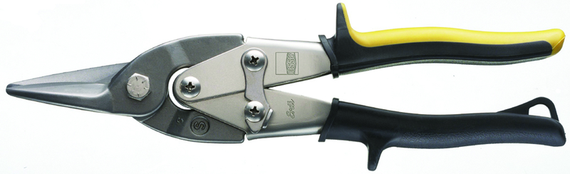 1-3/8'' Blade Length - 9-1/2'' Overall Length - Straight Cutting - Global Aviation Snips - Caliber Tooling