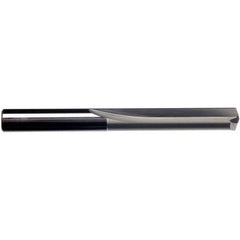 ‎5/32″ Dia. × 5/32″ Shank × 1″ Flute Length × 2-1/16″ OAL, 2xD Flute, External Coolant, Plain Solid Carbide Drill - Exact Industrial Supply