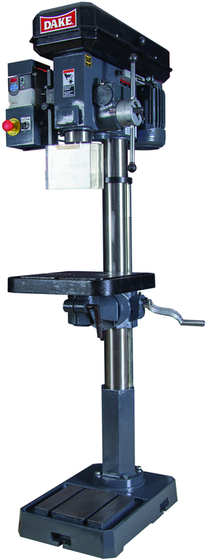 18" Floor Model Step Pulley Drill Press - 9 Speeds (270-2000RPM), 1" Drill Capacity,  1HP 110V 1PH ONLY Motor - Caliber Tooling