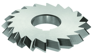 5 x 1 x 1-1/4 - HSS - 90 Degree - Double Angle Milling Cutter - 24T - TiAlN Coated - Caliber Tooling