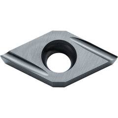 DCET 32502 U TN610, 0.004″ Corner Radius, 5/32″ Thick, 3/8″ Inscribed Circle, TiCN, 55 Degree Diamond, Turning Indexable Insert