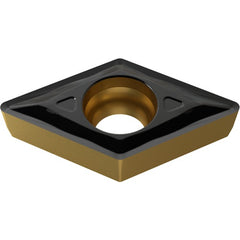 DCMT 21.51 UF YG3010, 1/64″ Corner Radius, 3/32″ Thick, 1/4″ Inscribed Circle, CVD, Turning Indexable Insert