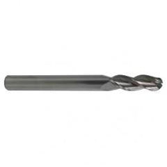 3/16 TuffCut AL 3 Fl Ctr Cut Ball Al End Mill - Caliber Tooling