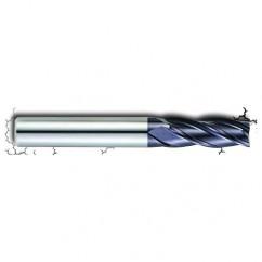 5/8" Dia. - 1-3/4" LOC - 4" OAL - .030 Radius 4 FL Carbide S/E HP End Mill-AlTiN - Caliber Tooling