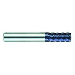 5/8" Dia. - 1-3/4" LOC - 4-1/4" OAL - .030 Radius 6 FL Carbide S/E HP End Mill-AlTiN - Caliber Tooling