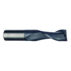 1/4 Dia. x 3 Overall Length 2-Flute Square End Solid Carbide SE End Mill-Round Shank-Center Cut-Uncoated - Caliber Tooling