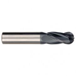 1/8" Dia. - 2-1/4" OAL - AlTiN CBD - Ball End SE EM - 4 FL - Caliber Tooling