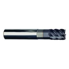 1/2" Dia. - 5/8" LOC - 3" OAL - 6 FL Carbide S/E HP End Mill-TiAlN-x - Caliber Tooling