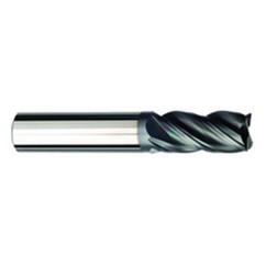 3/4 Dia. x 5 Overall Length 4-Flute .060 C/R Solid Carbide SE End Mill-Round Shank-Center Cut-AlCrN-X - Caliber Tooling