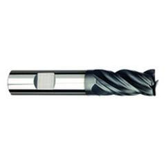 1/2" Dia. - 1-1/4" LOC - 3" OAL - .125 Radius 4 FL Carbide S/E HP End Mill-AlTiNx - Caliber Tooling