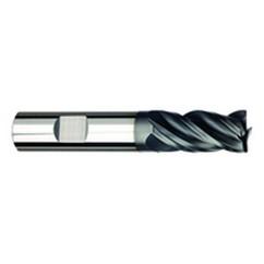 1/2" Dia. - 1-1/4" LOC - 3" OAL - .030 Radius 4 FL Carbide S/E HP End Mill-AlTiNx - Caliber Tooling