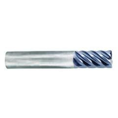 1/4" Dia. - 3/4" LOC - 2-1/2" OAL - .015 Radius 6 FL Carbide S/E HP End Mill-nACo - Caliber Tooling