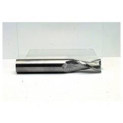 14mm Dia. x 89mm Overall Length 2-Flute Square End Solid Carbide SE End Mill-Round Shank-Center Cut-Uncoated - Caliber Tooling