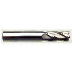 14mm Dia. x 89mm Overall Length 4-Flute Square End Solid Carbide SE End Mill-Round Shank-Center Cut-AlTiN - Caliber Tooling