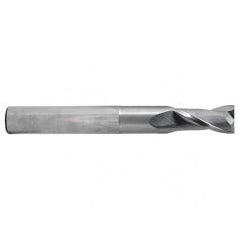 3/4 Dia. x 6 Overall Length 2-Flute Square End Solid Carbide SE End Mill-Round Shank-Center Cut-TiCN - Caliber Tooling